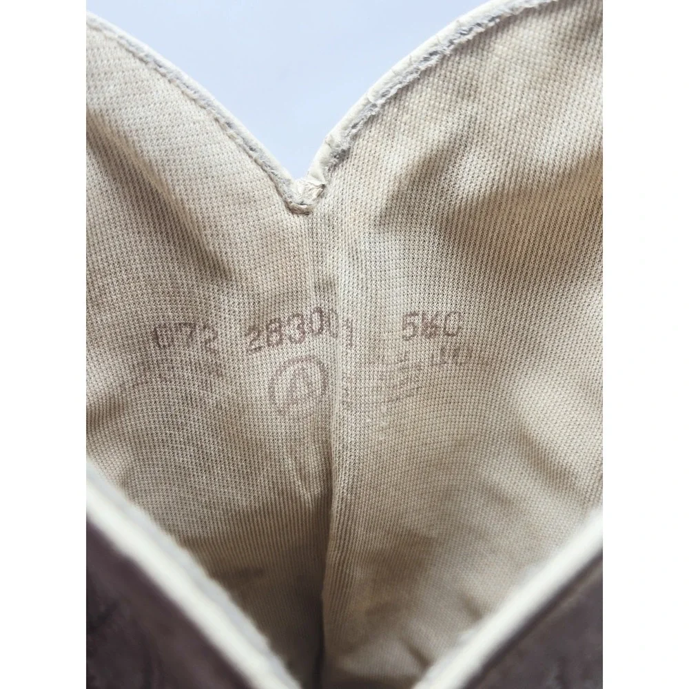 Acme Women Size‎ 5.5 O Tan Suede Leather Western Cowgirl Pull On Boots USA - Picture 11 of 11